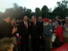 Bernd Rützel im Gespräch mit Peer Steinbrück.