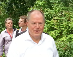 ein gut gelaunter Peer Steinbrück