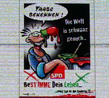 das Plakat von Brösel spricht für sich selbst