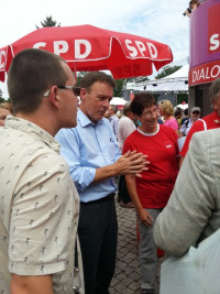 Diskission mit Thomas Oppermann dem parlamentarischen Geschäftsführer der Bundestagsfraktion