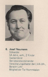 Sepp Neumann als Gemeinderatskandidat