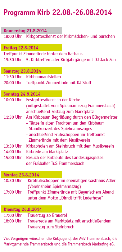 Programm Kirb 2014